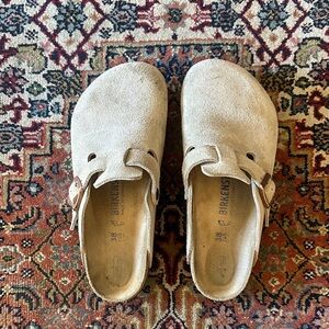 Birkenstock Boston Clog Taupe 38 Wide